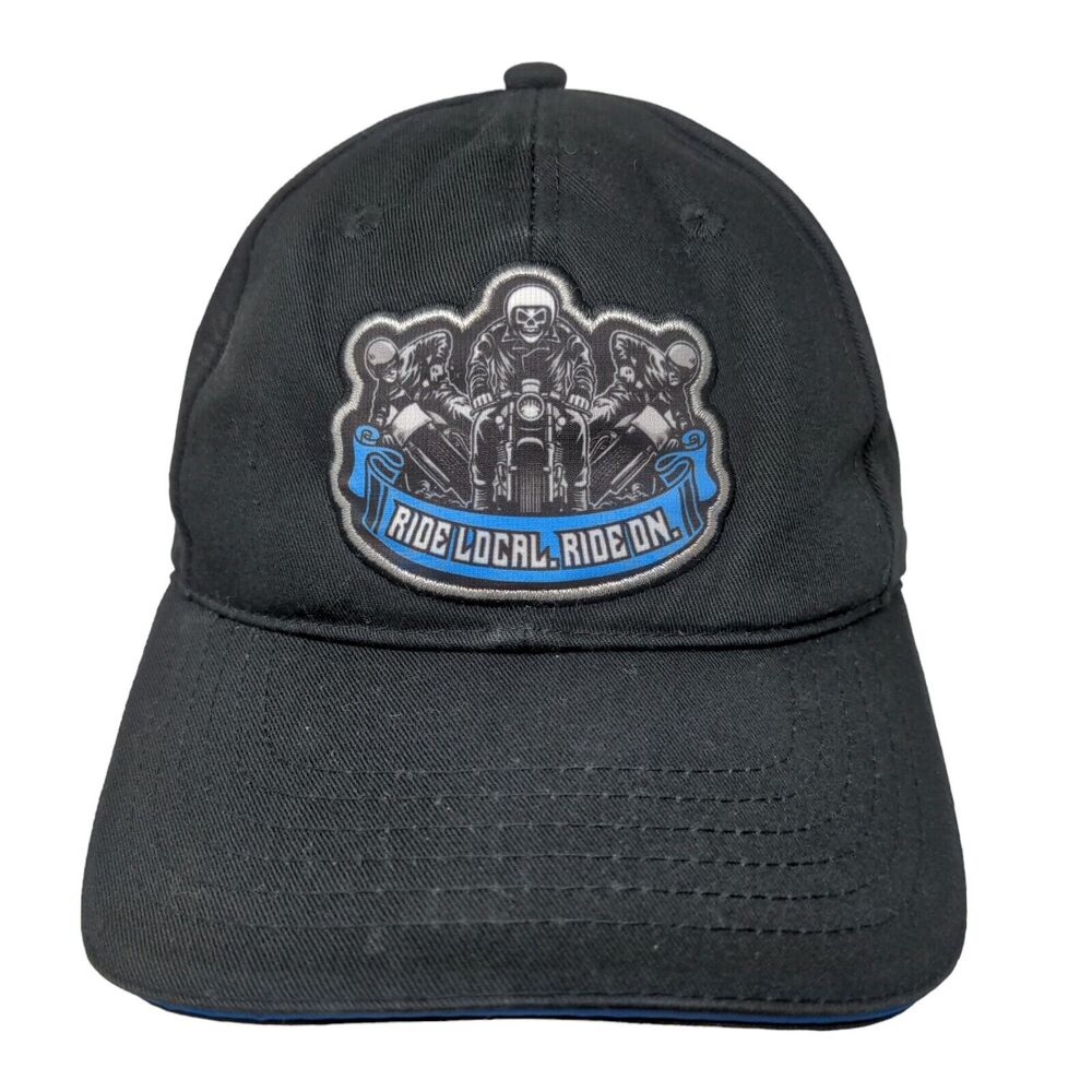 Ride Local Ride On Slideback Hat Black One Size Embroidered Allstate